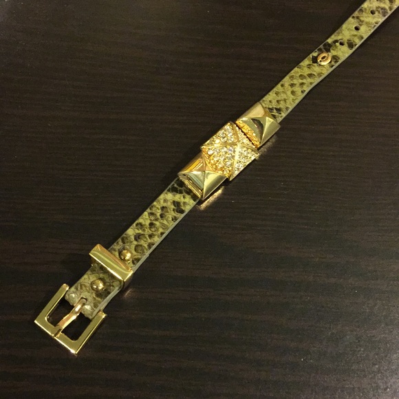 Juicy Couture Jewelry - Juicy Couture green bracelet with gold detailing